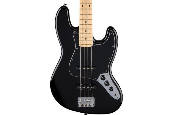 Fender Standard Jazz Bass MN Black - Бас-гітара, Черный