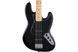 Fender Standard Jazz Bass MN Black - Бас-гітара, Черный