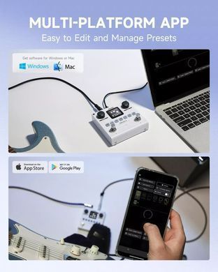 DONNER Pocket X - гітарний процесор , Білий