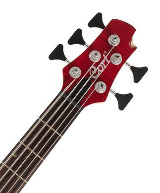 CORT A5 Plus FMMH (Open Pore Black Cherry) - бас-гитара, Красный
