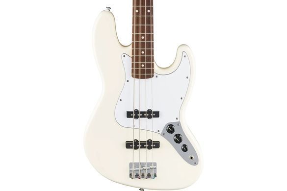 Fender Standard Jazz Bass LRL Olympic White - Бас-гітара, Білий