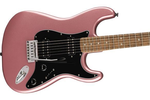 SQUIER by FENDER Affinity Series Stratocaster HH LR Burgundy Mist - Электрогитара, Розовый