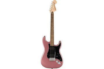 Squier by Fender Affinity Series Stratocaster HH LR Charocal Frost Metallic - Електрогітара, Черный