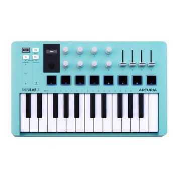 Arturia MiniLab 3 (Aquamarine) - MIDI-клавіатура, Блакитний