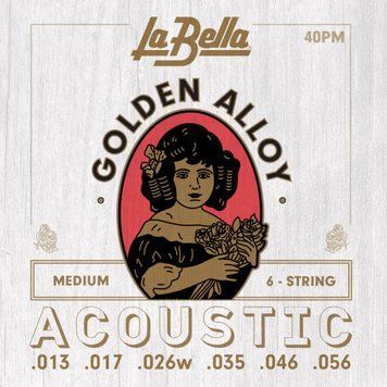 La Bella  40PM - струни для акустичної гітари , ассорти