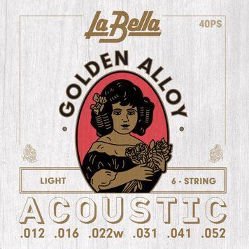 La Bella  40PS - струни для акустичної гітари , ассорти