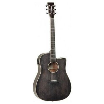 TANGLEWOOD TW5 CE SB - электроакустическая гитара, Черный