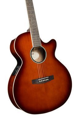 Cort Exotic-SFX Myrtle (Sunburst) - электроаккустическая гитара , Коричневый