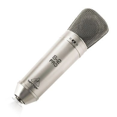 Behringer B2 PRO - Студийный конденсаторный микрофон, Серебристый