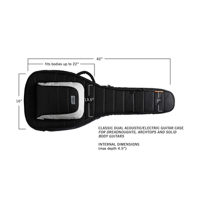 MONO M80-2A-BLK -  футляр для аккустической гитары, Черный