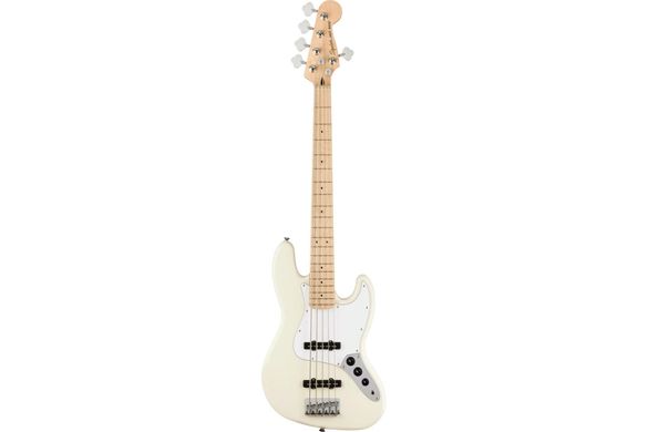 Squier by Fender Affinity Series Jazz Bass V MN Olympic White , Білий