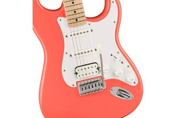 Squier by Fender Sonic Stratocaster HSS MN Tahity Coral - Электрогитара, Розовый