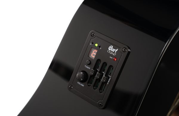 CORT EARTH 60CE (Black Gloss) - електроакустична гітара, Черный