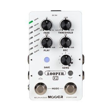 MOOER Looper X2 - педаль еффектів, Білий