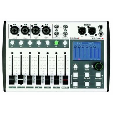 Proel DIGIPAD8 - Цифровой микшерный пульт , серый