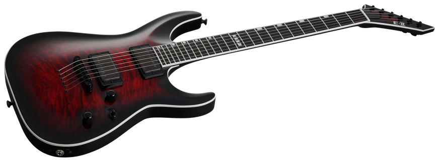 ESP E-II HORIZON FR-II (SEE THRU BLACK CHERRY SUNBURST), Красный