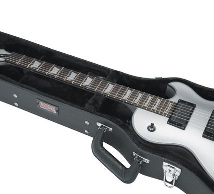 GATOR GW-LPS Gibson Les Paul&reg; Guitar Deluxe Wood Case - кейс для электрогитары, Черный