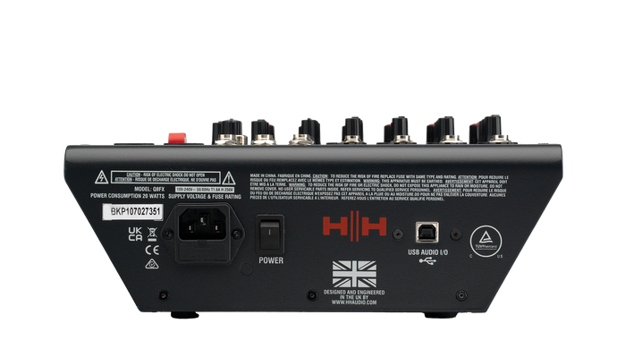 HH Electronics Q8FX - микшерный пульт, Черный