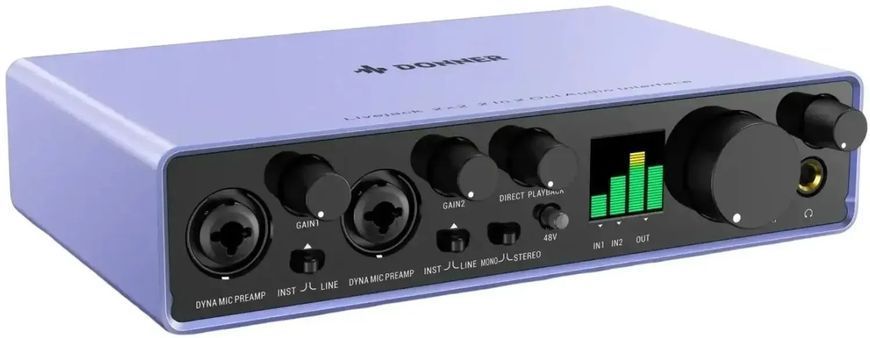DONNER MUSIC Livejack 2x2-аудиоинтерфейс, Белый