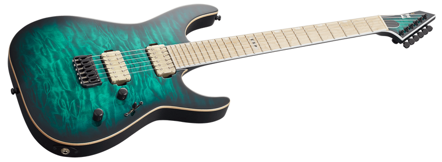 ESP E-II M-II NT (BLACK TURQUOISE BURST), Блакитний