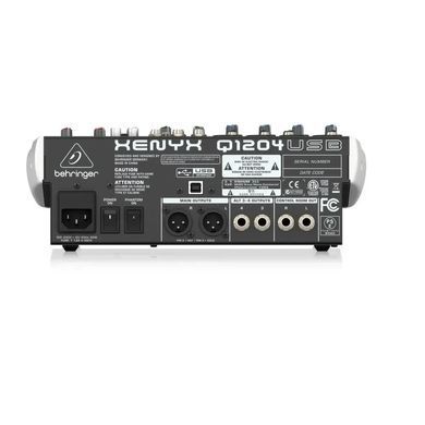 Behringer Xenyx Q1204USB - Мікшерний пульт, Темно-сірий