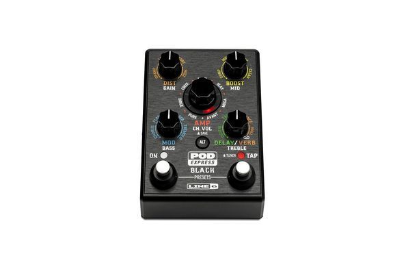 Line 6 POD EXPRESS BLACK - педаль эффектов , Серебристый