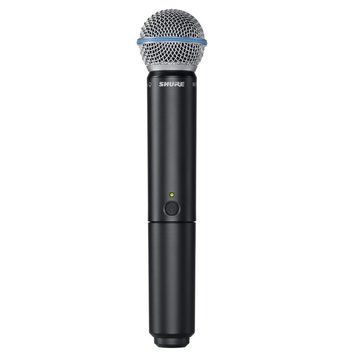 SHURE BLX2/B58=-K3E - ручний передавач для радіосистем з капсулем динамічного мікрофона BETA 58, Черный