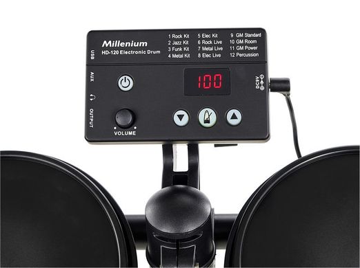 Millenium HD-120 E-Drum Set, Черный