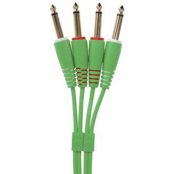 UDG Set Jack-Jack 1,5m Green (U97002GR) - професійний комутаційний аудіокабель, Зелений