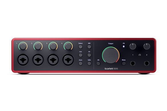 FOCUSRITE Scarlett 18i16 4th Gen - Аудіоінтерфейс , Червоний