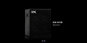 Gallien-Krueger CX410/8 - басовый кабинет , Черный