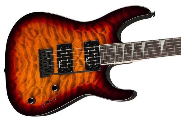 Jackson JS20 DKQ 2PT Transparent Tobacco Burst - Электрогитара, Коричневый
