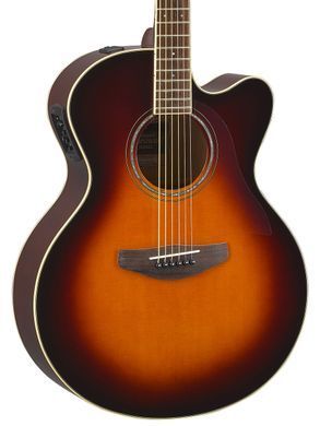 Yamaha CPX600 OVS (Old Violin Sunburst) - Електроакустична гітара, Коричневий