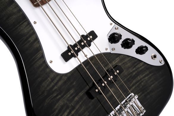 CORT GB24JJ (Trans Black) - бас-гітара, Черный