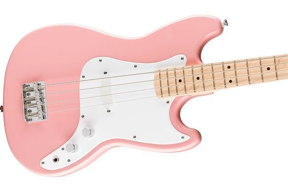 Squier Sonic Bronco Bass Shell Pink&nbsp;&ndash; бас-гітара, Рожевий