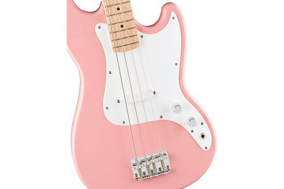 Squier Sonic Bronco Bass Shell Pink&nbsp;&ndash; бас-гітара, Рожевий
