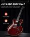Donner Music DJP-1000 Semi-Hollow Electric Guitar Cherry - Гитарный набор, Красный