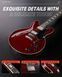 Donner Music DJP-1000 Semi-Hollow Electric Guitar Cherry - Гитарный набор, Красный