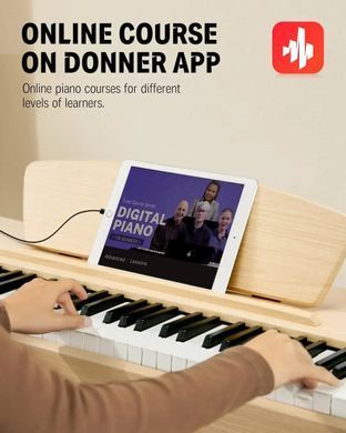 Donner DDP-80 NAT - цифровое пианино , Розовый