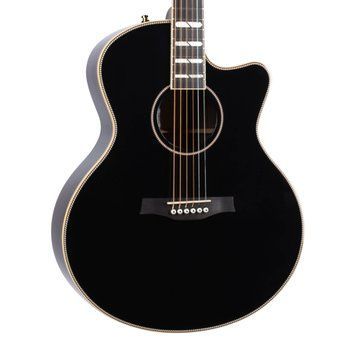 Godin Guitars Godin Connaisseur MJ Blk RW - электроакустическая гитара, Черный