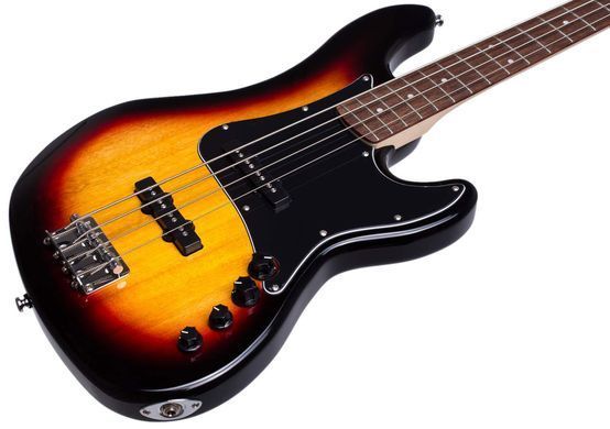 CORT GB34JJ (3 Tone Sunburst) - бас-гітара, Коричневий
