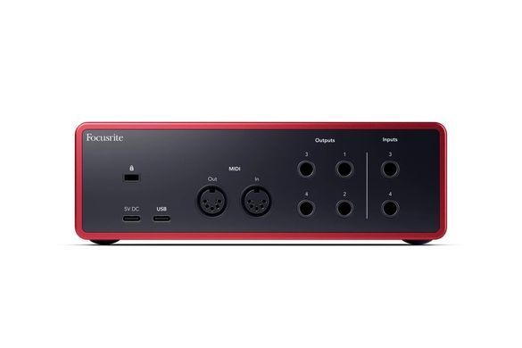 FOCUSRITE Scarlett 4i4 4th Gen - Аудіоінтерфейс, Червоний