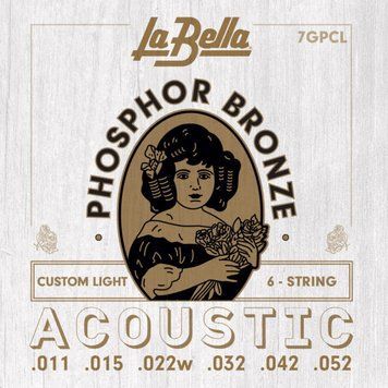 La Bella  7GPCL - Струни для акустичної гітари, ассорти