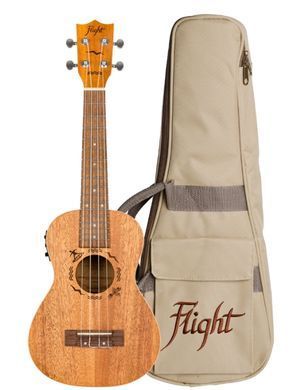 Flight DUC323 EQ MAH/MAH Concert - укулеле, Натуральный