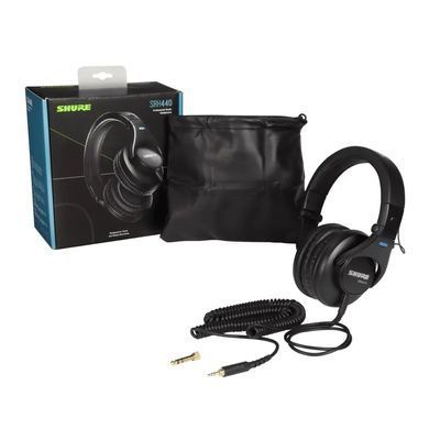 SHURE SRH440A-EFS - закрытые профессиональные мониторные наушники, Черный